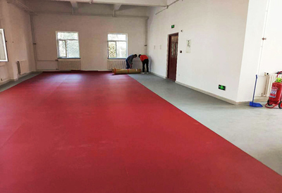 交通運輸部水運科學研究所健身場地煥新升級，塑膠地板批發助力健康運動